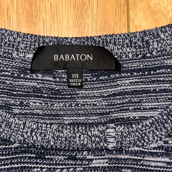 Babaton Aritzia XXS Alrik Rib-Knit Striped Tank High Neck Vest Top Office Preppy - Picture 3 of 9